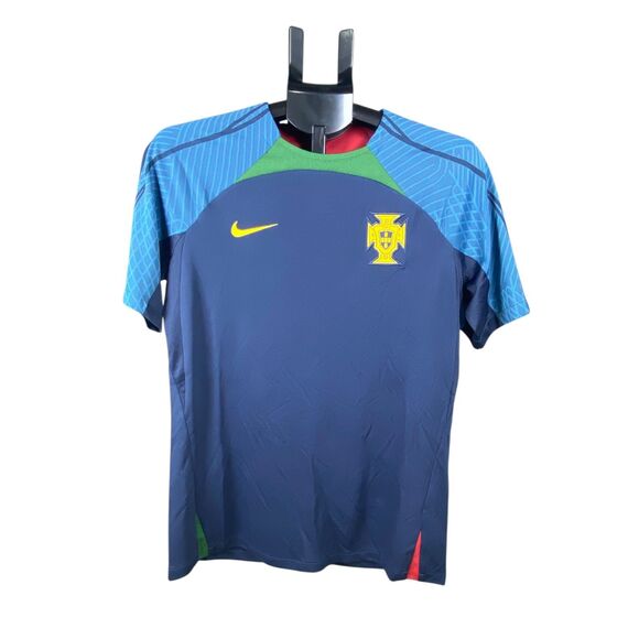 Nike Portugal National Team Dri-FIT Slim Fit Soccer Jersey Men’s M Blue/Green - Picture 3 of 8